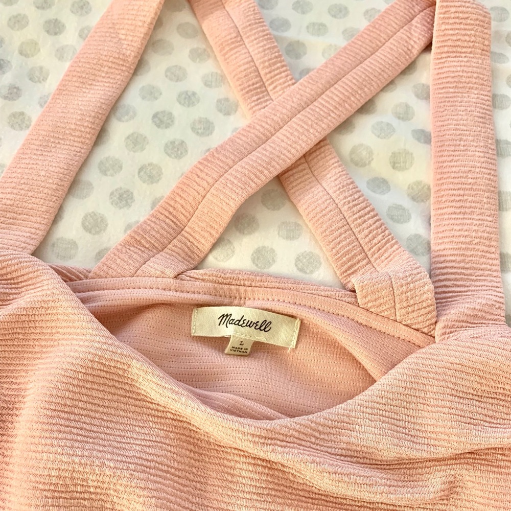 Madewell-Texture & Thread Tiered Tank Top - Picture 6 of 7